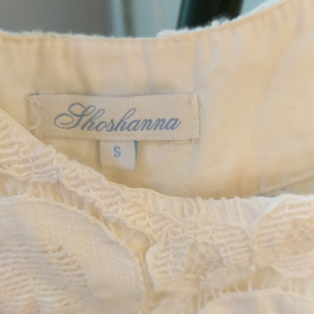 Shoshanna sleeveless women's lace mini dress/tunic - Picture 3 of 4